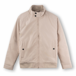 3-layer jacket with standing collar and snap buttons EWCP001