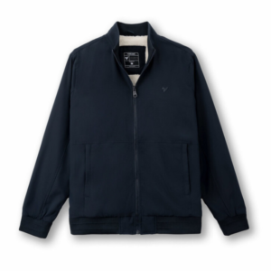 Basic high collar 2-layer fur lined windbreaker EWCU001