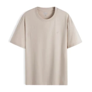 Plain T shirt with chest logo printed FSTS001