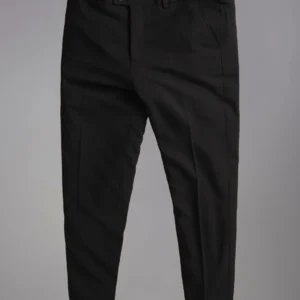 Slim-fit trousers with plain waistband - DABT900