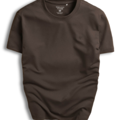 Plain T shirt with chest logo printed FSTS001