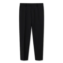 Slimfit plain trousers with adjustable waistband FABT016