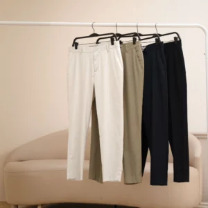 Men's Embroidered Back Pocket Slim Form Trousers