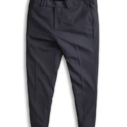 Slim-fit trousers with plain waistband - DABT900