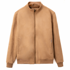 Basic high collar suede jacket FWCL002